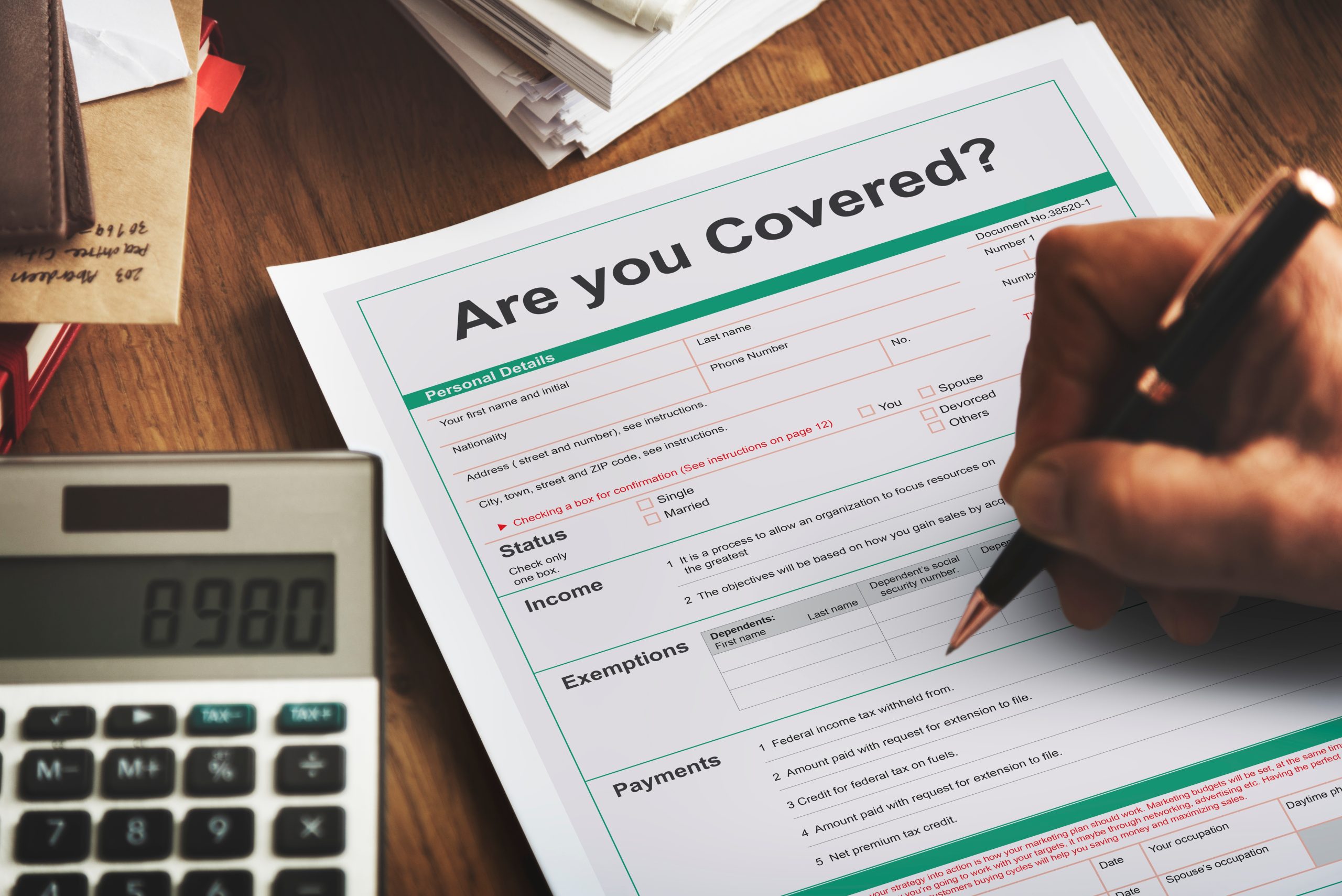 Insurance Underwriter asking if you have enough coverage